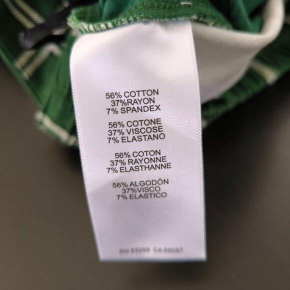 NWOT Isaac Mizrahi Preppy Old Money Business Casual Green Plaid Trouser Pants S - Picture 5 of 10